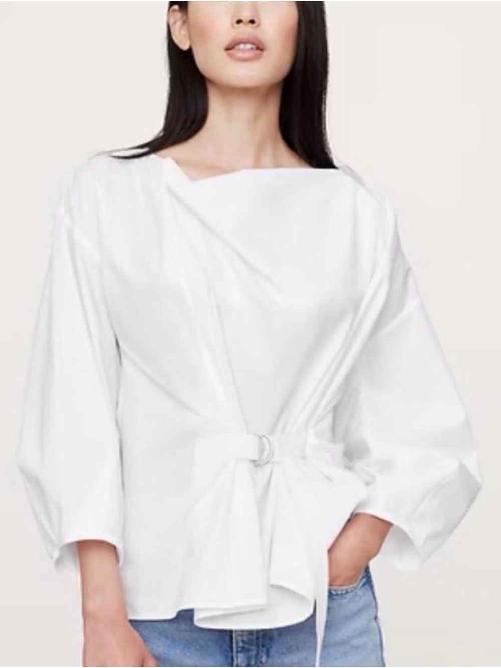 Banana Republic Reversible Cotton Poplin Blouse – Size L